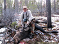 Denise with mutant moose, 2009